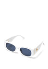 Serafina Collection Rectangular Sunglasses, White