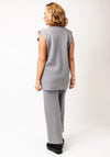 Serafina Collection One Size 3 Piece Knit Co-Ord, Grey