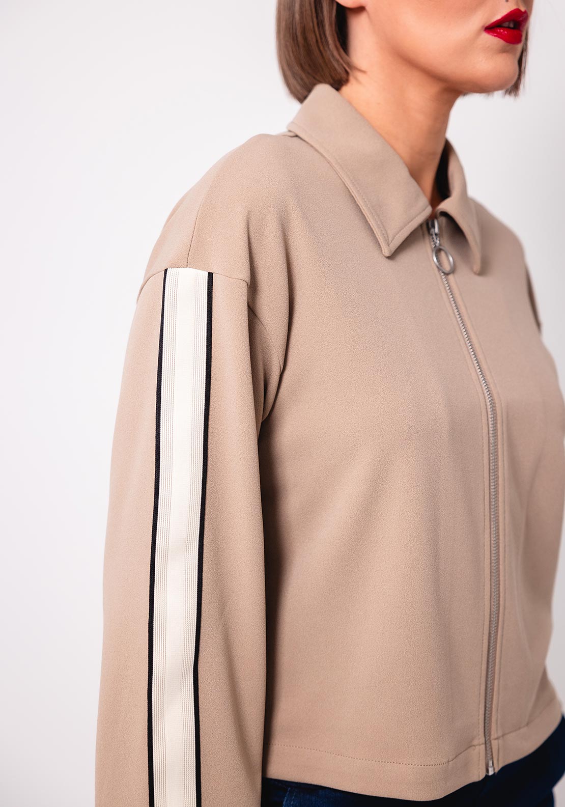 Vero Moda Berlin Zipped Jacket, Beige