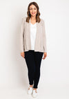 Serafina Collection Open Knit Cardigan, Beige