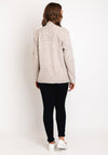Serafina Collection Open Knit Cardigan, Beige