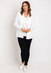 Serafina Collection Open Knit Cardigan, White