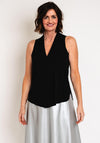 Seventy1 Sleeveless V Neck Top, Black