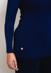 Malissa J One Size Long Sleeve T-Shirt, Navy