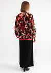 Malissa J One Size Floral Print Blouse, Red Multi