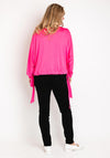Natalia Collection One Size Drawstring Hem Top, Pink