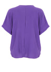 Serafina Collection One Size Toggle Zip Top, Purple