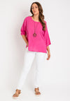The Serafina Collection One Size Lightweight Top, Fuchsia