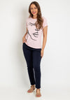 The Serafina Collection One Size Print T-shirt, Blush Pink