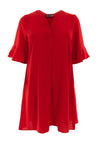 Serafina Collection Gianna Tunic Mini Dress, Red
