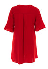 Serafina Collection Gianna Tunic Mini Dress, Red