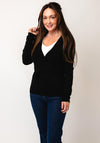 Serafina Collection One Size Wrap Cardigan, Black