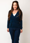 Serafina Collection One Size Wrap Cardigan, Navy