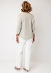 Serafina Collection V-Neck Knitted Jumper, Stone