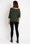 Serafina Collection One Size Fine Knit Sweater, Khaki