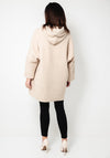 Serafina Collection One Size Borg Hooded Jacket, Beige