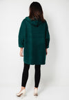 Serafina Collection One Size Borg Hooded Jacket, Green