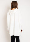 Serafina Collection One Size Leopard Graphic Hoodie, Off White