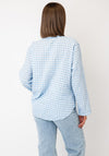 Serafina Checked Button Down Shirt, Blue