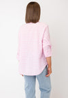 Serafina Checked Button Down Shirt, Pink