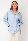 Serafina Collection Striped Shirt, Powder Blue