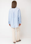 Serafina Collection Striped Shirt, Powder Blue