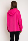 Serafina Collection One Size Leopard LA Hoodie, Pink