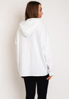 Serafina Collection One Size Leopard LA Hoodie, White