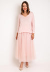 Serafina Collection One Size Fine Knit Sweater, Pink
