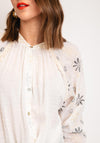 Serafina Collection One Size Dobby Spot Blouse, Off White