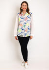 Serafina Collection One Size Embroidered Paisley Shirt, White