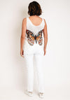 Serafina Collection One Size Butterfly V Neck Top, Multi-Coloured