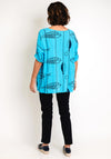 Serafina Collection One Size Fish Top, Blue