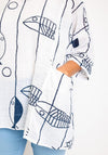 Serafina Collection One Size Fish Top, White