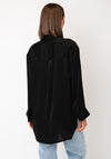 Serafina V-Neck Relaxed Blouse, Black