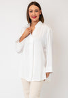 Serafina V-Neck Relaxed Blouse, White
