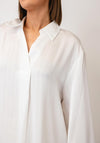 Serafina V-Neck Relaxed Blouse, White