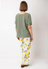Serafina Collection One Size Textured Top, Khaki Green