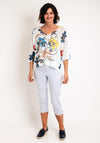 Serafina Collection One Size Love Print Jumper, White