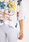 Serafina Collection One Size Love Print Jumper, White
