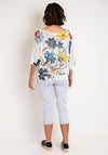 Serafina Collection One Size Love Print Jumper, White