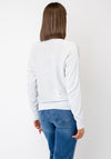 Serafina All-Over Rhinestone Sweater, Silver
