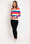 Serafina Collection One Size Ribbed Sweater, Multi