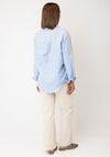 Serafina Checked Button-Down Shirt, Light Blue