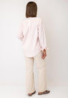 Serafina Checked Button-Down Shirt, Light Pink