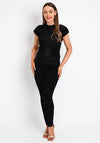 Serafina Collection Crepe Top, Black