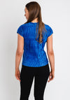 Serafina Collection Crepe Top, Royal Blue