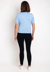 Serafina Collection One Size Pearl Sweater, Sky Blue