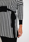 Serafina Collection Houndstooth Mini Jumper Dress, Black & White