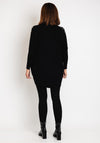 Serafina Collection Rhinestone Embellished Knit Sweater, Black